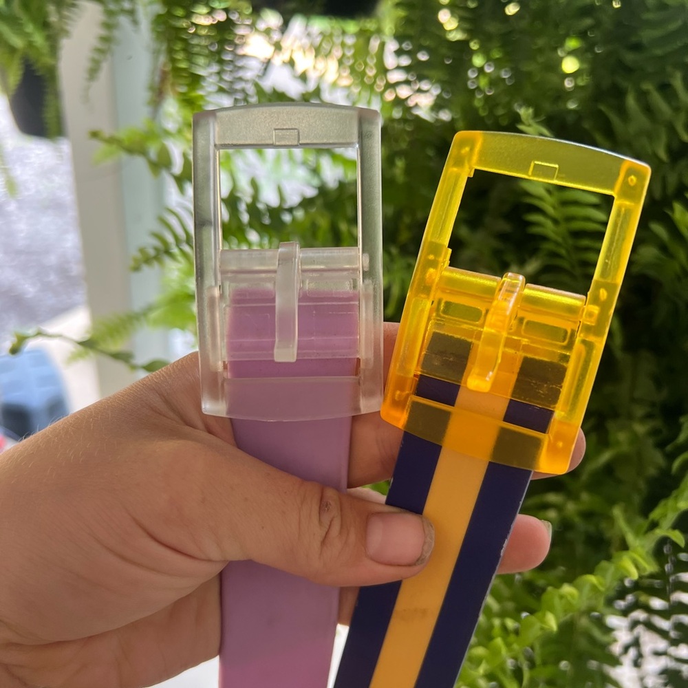 C4 equestrian Colorful Transparent Buckle Belts